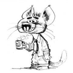 Coffee-break-cat